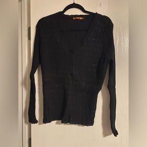 Black Sequined Sweater